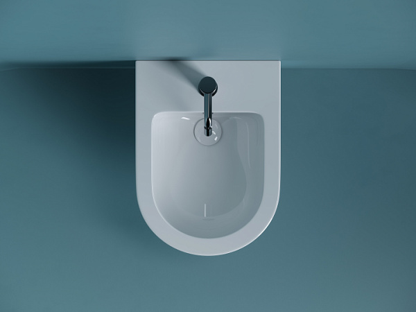 Ceramicanova Биде подвесное Uno,1 отверстие под смеситель, с крепежом