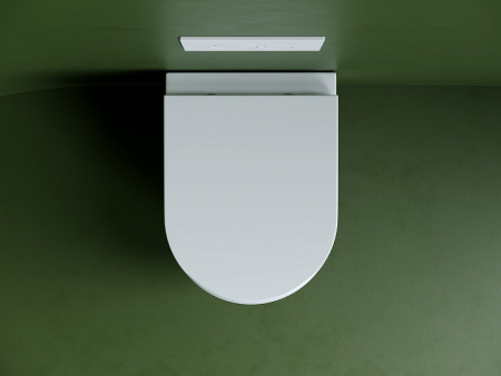 Ceramicanova Унитаз подвесной Ulma Торнадо безободковый, с ультрат. сиденьем с микрол., с кр. скрыт