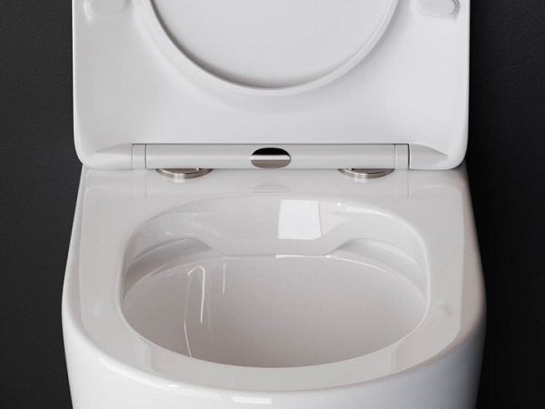 Ceramicanova Унитаз соло HIGHLIGHT Rimless, с крепежом, с сиденьем-крышкой с микролифтом