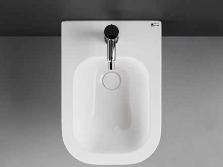 Ceramicanova Биде напольное New day, 1 отв под смеситель, с крепежом, комплекте донн. клапан с керам