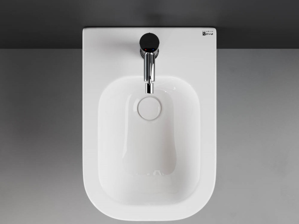 Ceramicanova Биде напольное New day, 1 отв под смеситель, с крепежом, комплекте донн. клапан с керам