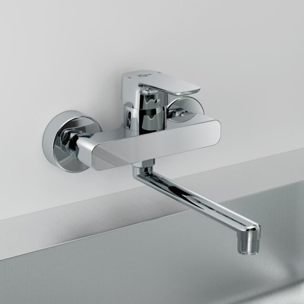 IS Смеситель для кухонной мойки CERAPLAN III настенный  B0726AA, хром